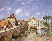 Alfred Sisley The Bridge at Moret Sweden oil painting artist